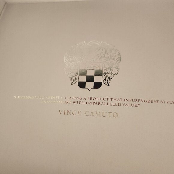 Vince Camuto Grey Leather " Bernida" Peep toe Heeled Sandals. NIB. Size Various - Picture 10 of 11